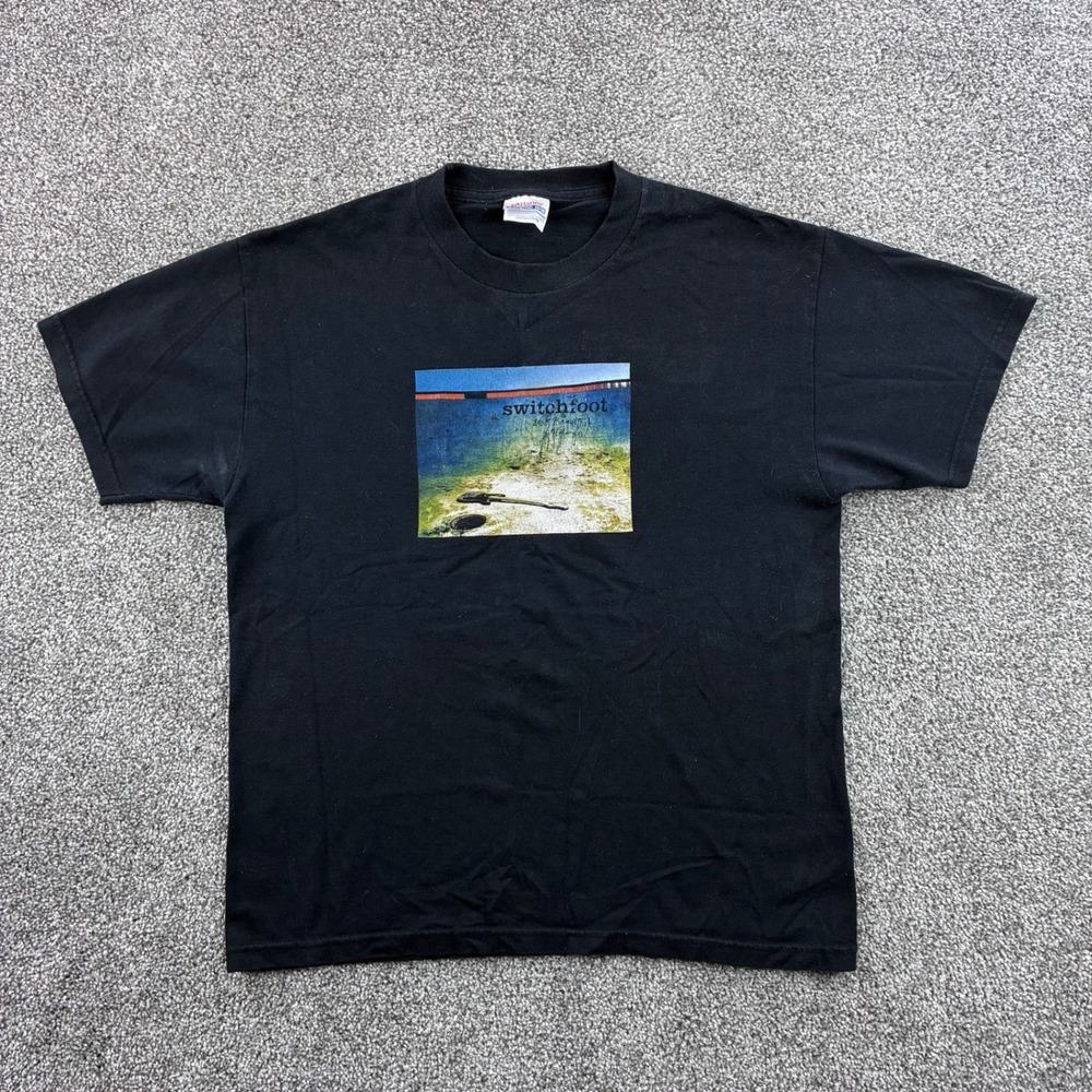 Vintage Switchfoot Shirt Mens Medium Black The Beautiful Letdown Christian Alt